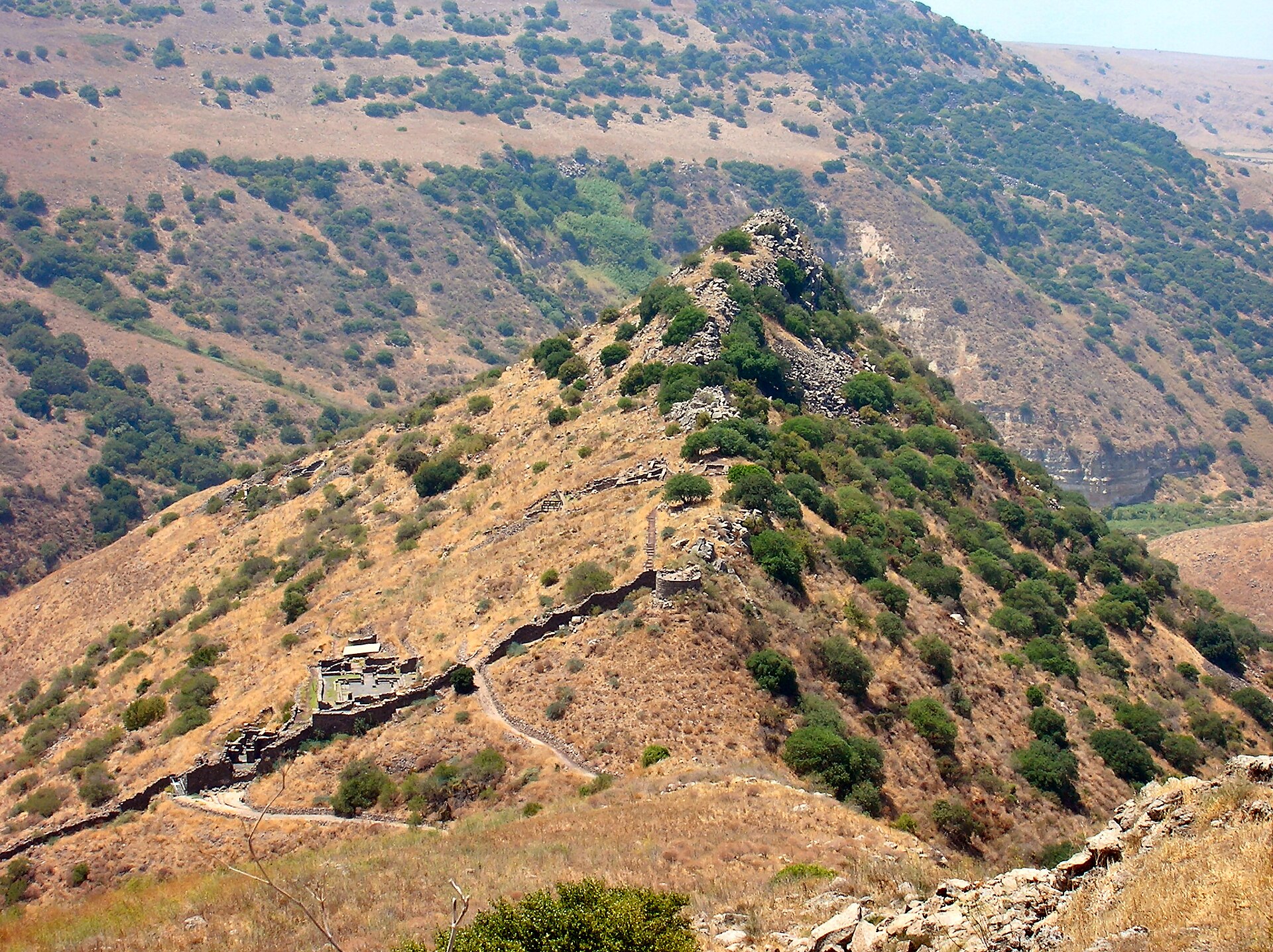 The ridge of Gamla in the Golan